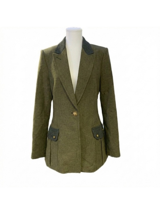 Smythe Jackets & Blazers - Smythe Olive Green Blazer with Dark Trim